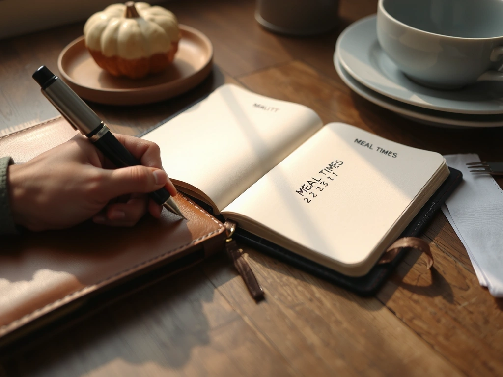 Notatnik z planem żywieniowym